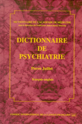 DICTIONNAIRE DE PSYCHIATRIE FR-ANGL.