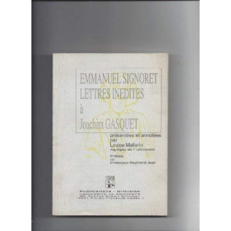 Lettres inédites à Joachim Gasquet