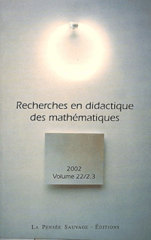 Recherches en didactique des mathématiques Volume 22 N° 65/66