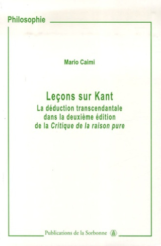 LECONS SUR KANT