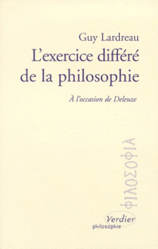 L'EXERCICE DIFFERE DE LA PHILOSOPHIE. A l'occasion de Deleuze