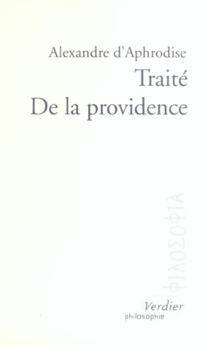 Traité de la Providence. Edition bilingue français-arabe