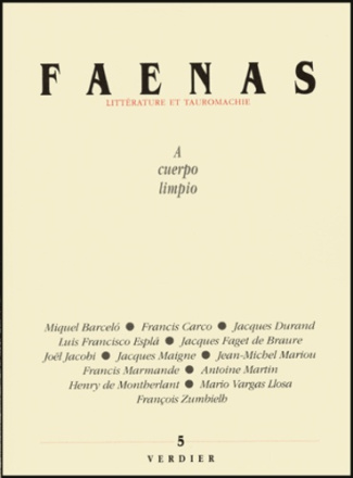 Faenas N° 5 : A cuerpo limpio