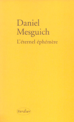 L'éternel éphémère. Suivi de Le sacrifice par Jacques Derrida