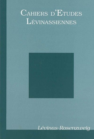 Cahiers d'Etudes Lévinassiennes N° 8 : Levinas-Rosenzweig