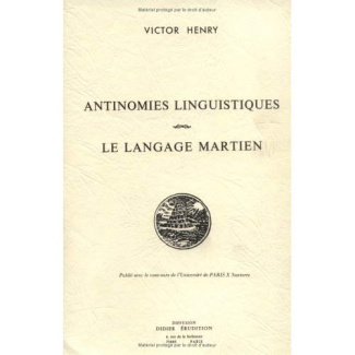 Antinomies linguistiques - Le langage Martien