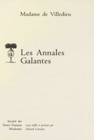 Les Annales galantes - Tome I