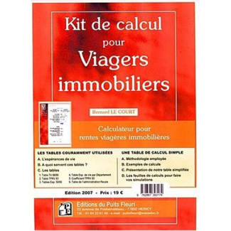 KIT DE CALCUL POUR VIAGERS IMMOBILIERS. CALCULATEUR POUR RENTES VIAGERES IMMOBIL - CALCULATEUR POUR
