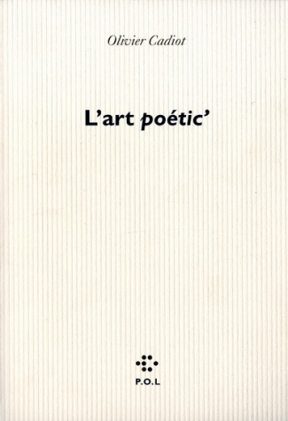 L'art poetic'. 2ème édition