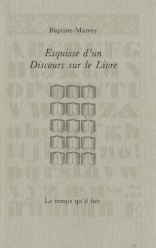 Esquisse d'un Discours sur le Livre