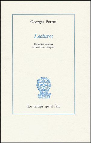 Lectures. Comptes rendus et articles critiques