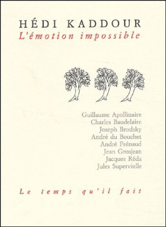 L'émotion impossible. Lectures de poésie