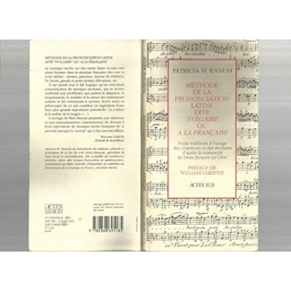 Méthode de la prononciation latine dite vulgaire" ". - preface de william christie