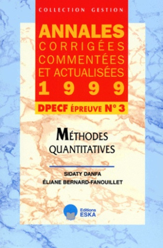 DPECF N° 3 METHODES QUANTITATIVES. Annales 1999