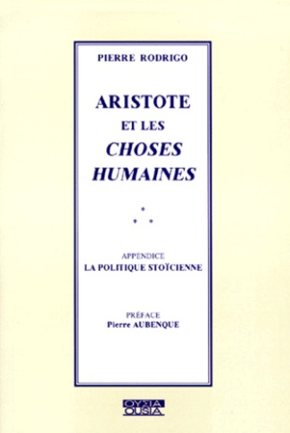 ARISTOTE ET LES CHOSES HUMAINES