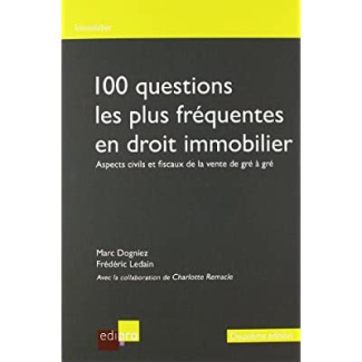 100 questions les plus fréquentes en droit immobilier