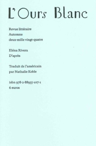 L'Ours Blanc N° 42, Automne 2024 : D'après