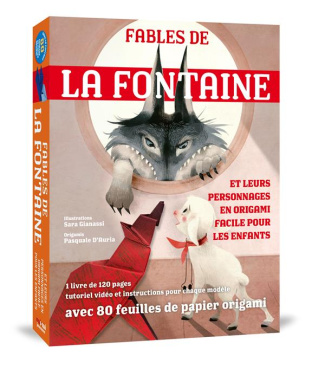 Les Fables de La Fontaine et leurs personnages en origami facile pour les enfants. Avec 1 livre de 1
