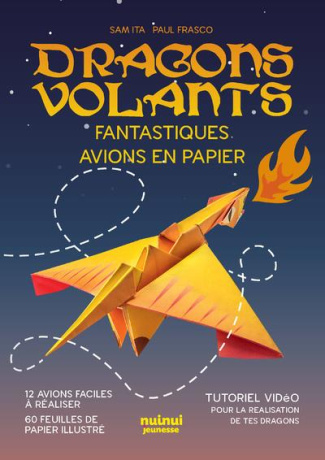 Dragons volants. Fantastiques avions en papier. Avec 60 feuilles illustrées avec les motifs des 12 d