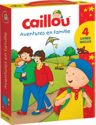 Caillou : Coffret Aventures en famille. Contient 4 volumes : Caillou au Zoo ; Le grand frère ; Le pe