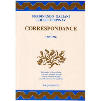 CORRESPONDANCE TOME I (1769-1770)