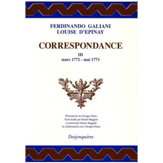 CORRESPONDANCE TOME III (MARS 1772-MAI 1773)