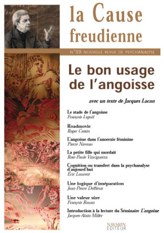 La Cause freudienne N°59, Février 2005 : Le bon usage de l'angoisse