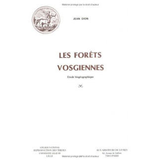 Les forêts vosgiennes. Etude biogéographique