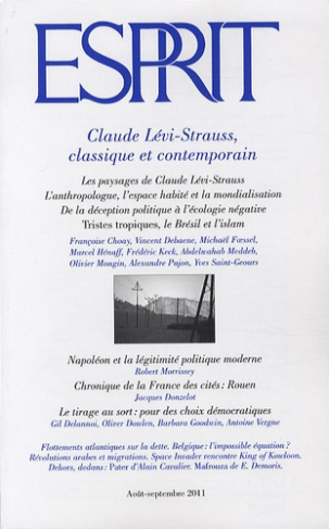 Esprit N° 377, août-septembre 2011 : Claude Lévi-Strauss, classique et contemporain