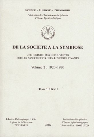 DE LA SOCIETE A LA SYMBIOSE UNE HISTOIRE DES DECOUVERTES SUR LES ASSOCIATIONS 2 1920-1970