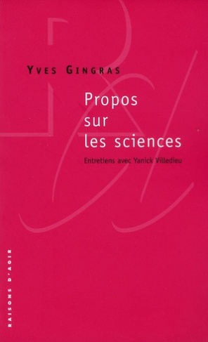 Propos sur les sciences