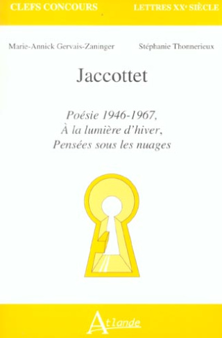Jaccottet. Poésie 1946-1967, A la lumière d'hiver, Pensées sous les nuages