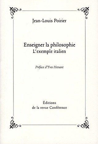 Enseignement la philosophie. L'exemple italien