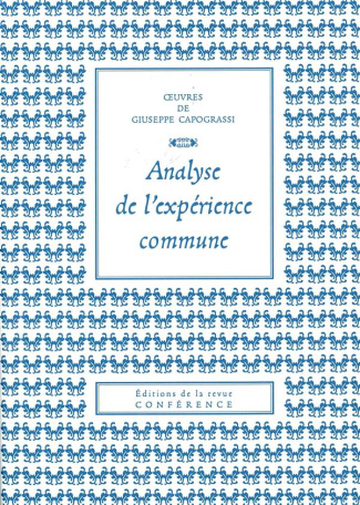 Analyse de l'expérience commune