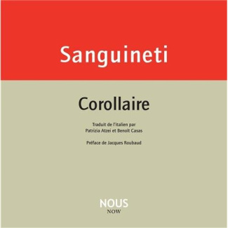 Corollaire. Edition bilingue français-italien