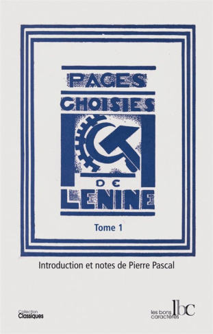 Pages choisies. Première partie (1893-1904)