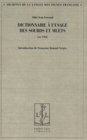 Dictionnaire à l'usage des sourds et muets