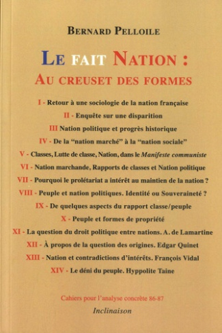 Le fait Nation: au creuset des formes. Marché, Peuple, Classes sociales