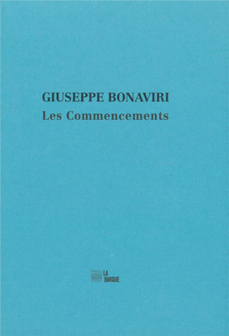 Les commencements