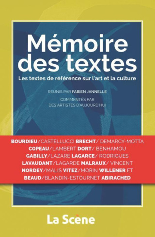Mémoire des textes. Les textes de référence sur l'art et la culture