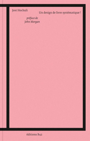 Un design de livre systématique ?