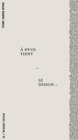 A quoi tient le design. 6 volumes