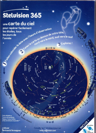 Stelvision 365. Une carte du ciel pour repérer facilement les étoiles, tous les jours de l'année, 7e