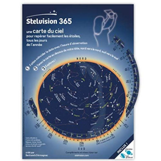 Stelvision 365. Une carte du ciel pour repérer facilement les étoiles, tous les jours de l'année