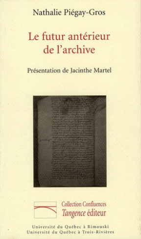 FUTUR ANTERIEUR DE L ARCHIVE