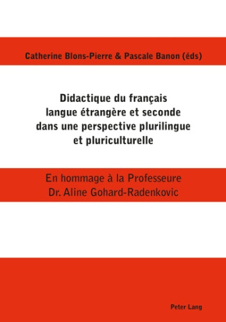 Didactique du français langue étrangère et seconde dans une perspective plurilingue et pluriculturel