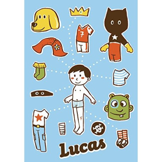 LUCAS MAGNETIC DRESS-UP DOLL /ANGLAIS