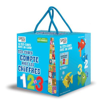 Compte avec les chiffres. 10 éco-cubes   1 livre