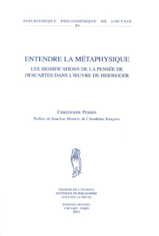 Entendre la métaphysique les significations de la pensée de Descartes