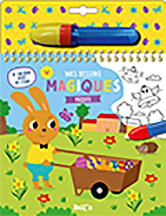 Pâques. Avec un feutre d'eau